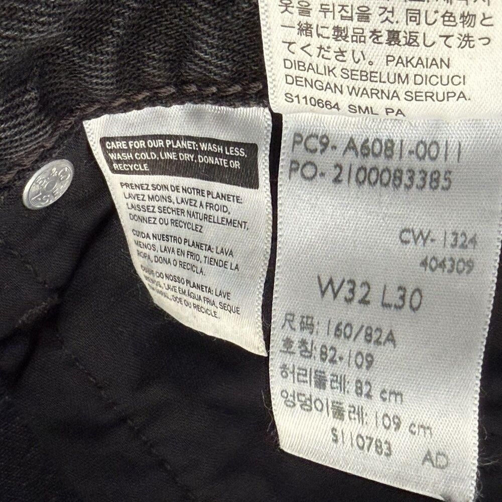 Levi's Premium Ribcage Wide Leg Women's Jeans 32 X 30 Black Big “E” New NWT - Picture 6 of 9